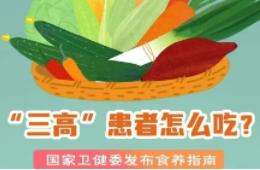 “三高”患者怎么吃？国家卫健委发布食养指南